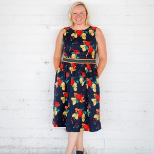 Beautiful Fruity Dress with Pockets